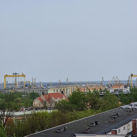 Ferienwohnung Hanza Tower Stettin Exterior foto