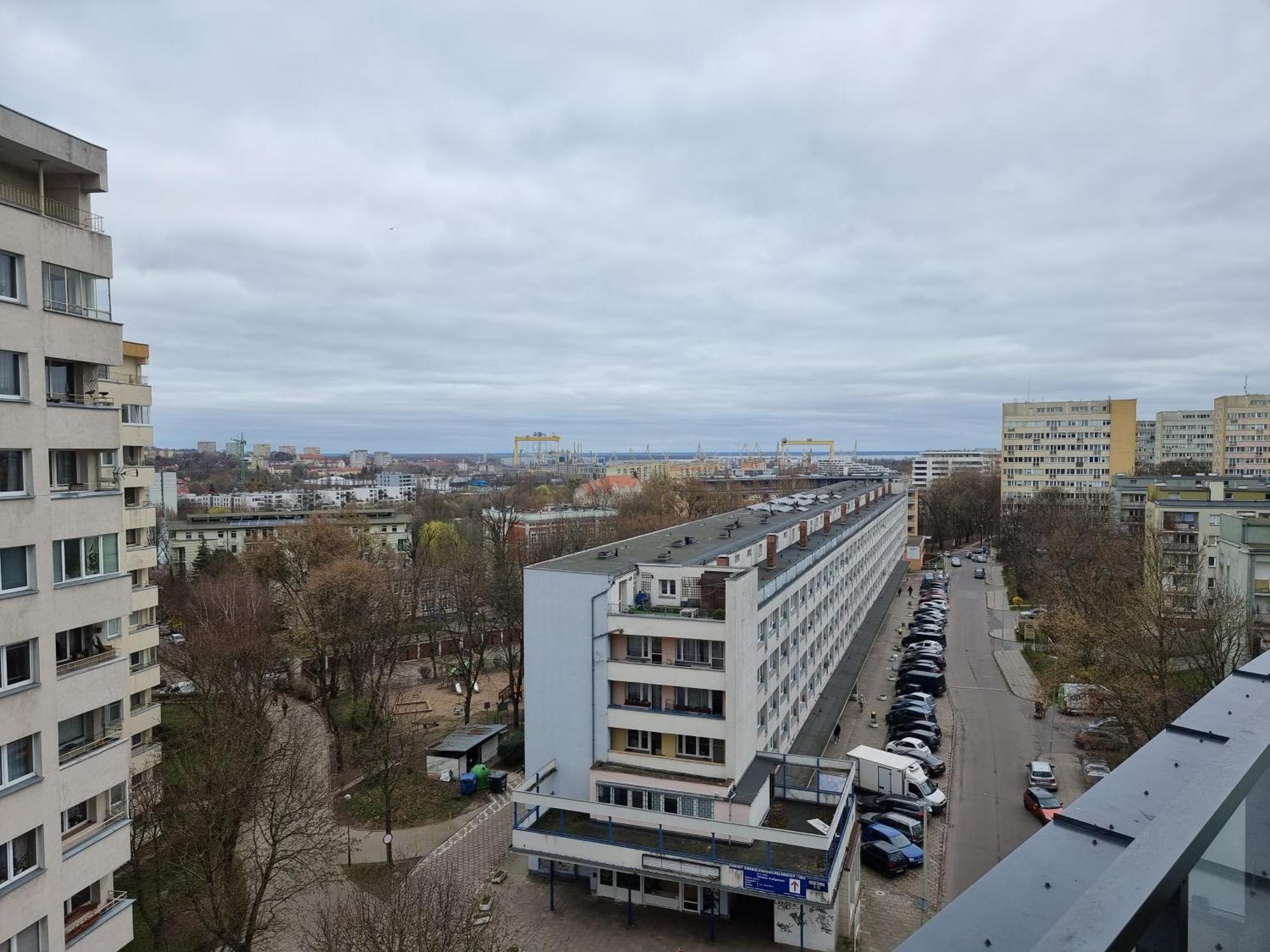 Ferienwohnung Hanza Tower Stettin Exterior foto